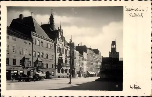 Ak Braunau am Inn Oberösterreich, Stadtplatz