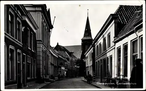 Ak Genemuiden Overijssel Niederlande, Gemeentehuis