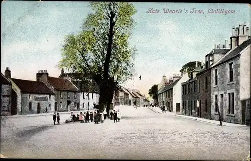 Ak Linlithgow Schottland, Kate Wearie's Tree