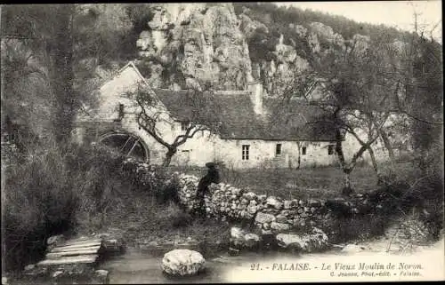 Ak Falaise Calvados, Le Vieux Moulin de Noron