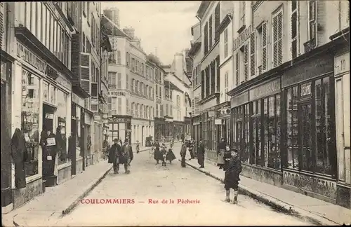 Ak Coulommiers Seine et Marne, Rue de la Pecherie