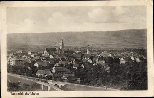 Ak Tauberbischofsheim in Baden Württemberg, Panorama