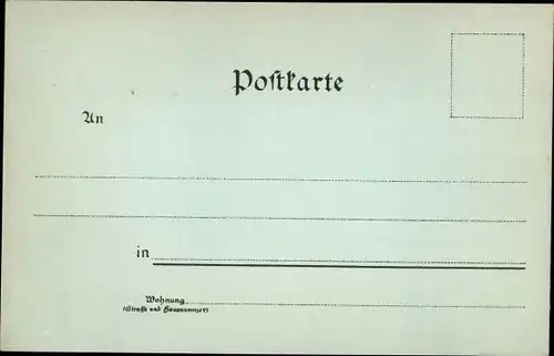 Mondschein Litho Gotha in Thüringen, Panorama