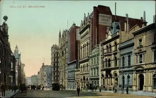 Ak Melbourne Australien, Collins Street