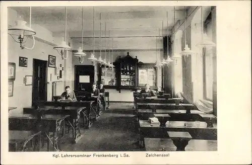 Ak Frankenberg an der Zschopau Sachsen, Kgl. Lehrerseminar, Zeichensaal