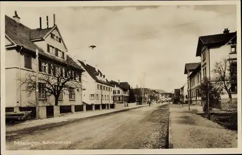 Ak Mössingen in Baden Württemberg, Bahnhofstraße