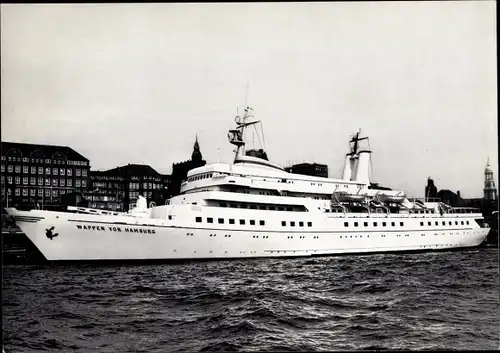 Ak Fahrgastschiff MS Wappen von Hamburg, HADAG