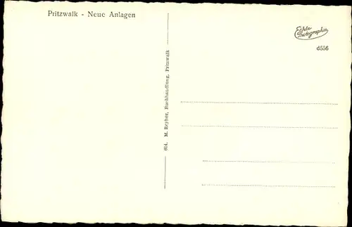 Ak Pritzwalk in der Prignitz, Neue Anlagen