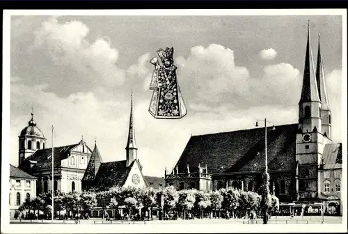 Ak Altötting Oberbayern, Kapellplatz, Gnadenbild