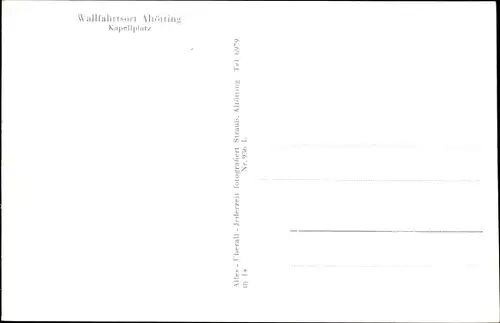 Ak Altötting Oberbayern, Kapellplatz, Gnadenbild