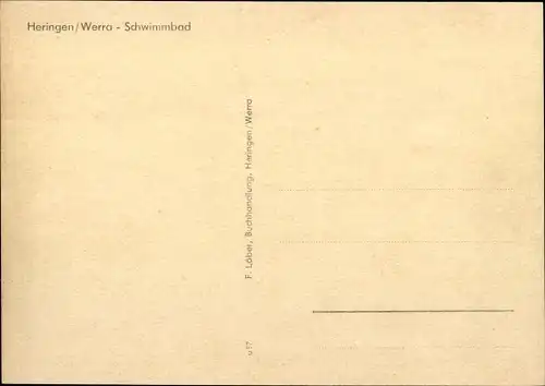 Ak Heringen an der Werra, Schwimmbad