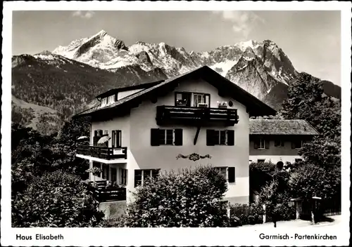 Ak Garmisch Partenkirchen in Oberbayern, Haus Elisabeth