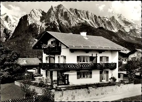 Ak Grainau im Kreis Garmisch Partenkirchen, Haus Bader