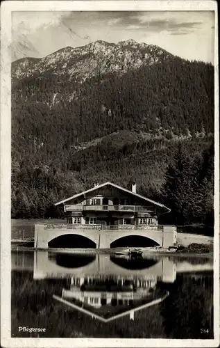 Ak Garmisch Partenkirchen in Oberbayern, Pflegersee