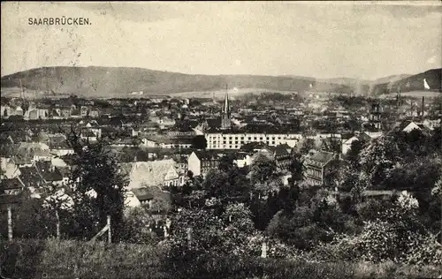 Ak Saarbrücken im Saarland, Gesamtansicht