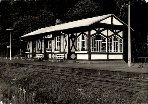 Ak Bad Salzhausen Nidda in Hessen, Bahnhof