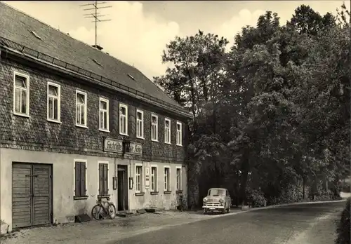 Ak Ringenhain Steinigtwolmsdorf, Gaststätte Grüne Fichte