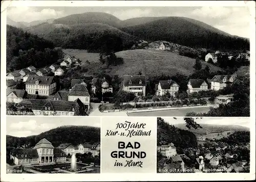 Ak Bad Grund im Harz, Elisabethstraße, Kurbad