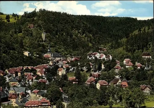 Ak Bad Berneck im Fichtelgebirge Bayern, Gesamtansicht