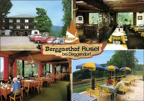 Ak Rusel Schaufling in Niederbayern, Berggasthof