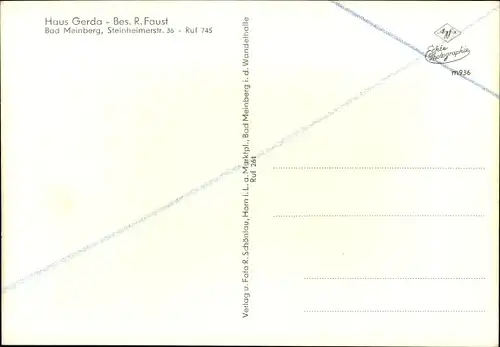 Ak Bad Meinberg am Teutoburger Wald, Haus Gerda