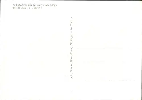 Ak Wiesbaden in Hessen, Kurhaus