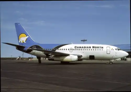 Ak Kanadisches Passagierflugzeug, Canadian North, Boeing B737-200