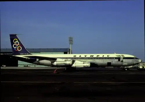 Ak Griechisches Passagierflugzeug, Olympic Airways, B707-321