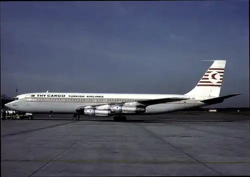 Ak Türkisches Frachtflugzeug, THY Cargo, B707-321C