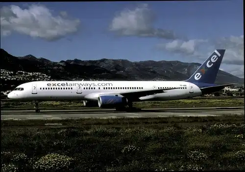 Ak Britisches Passagierflugzeug, Excel Airways, Boeing B757-200