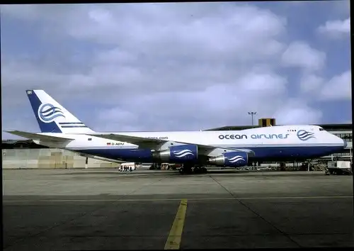 Ak Italienisches Passagierflugzeug, Ocean Airlines, B747-230F/SCD