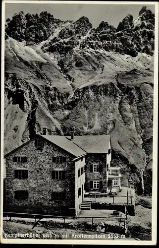 Ak Oberstdorf im Oberallgäu, Kemptner Hütte, Krottenspitze