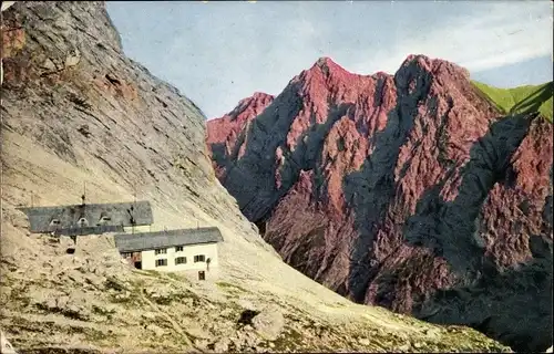 Ak Garmisch Partenkirchen in Oberbayern, Knorrhütte, Hochwanner