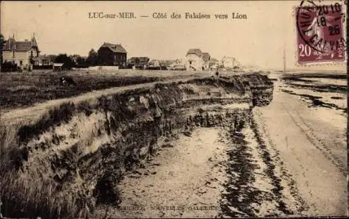 Ak Luc sur Mer Calvados, Cote des Falaises vers Lion