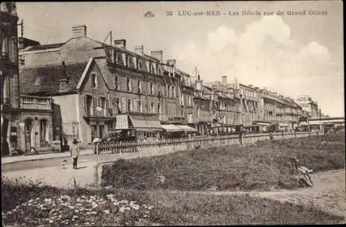 Ak Luc sur Mer Calvados, Les Hotels rue du Grand Orient