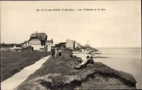 Ak Luc sur Mer Calvados, Les Falaises et la cote