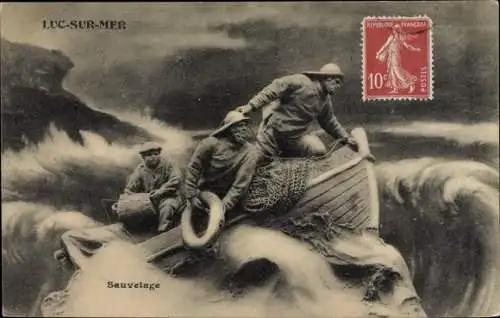 Ak Luc sur Mer Calvados, Sauvetage, Rettungsboot