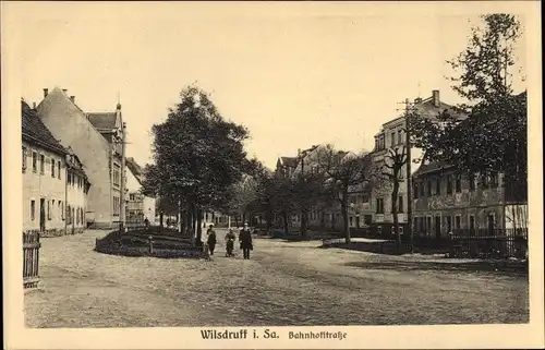 Ak Wilsdruff in Sachsen, Bahnhofstraße