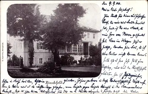 Ak Hirschfeld in Sachsen, Villa