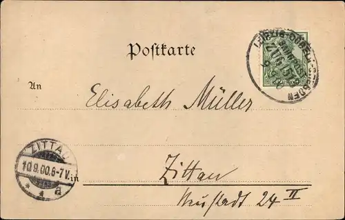 Ak Hirschfeld in Sachsen, Villa