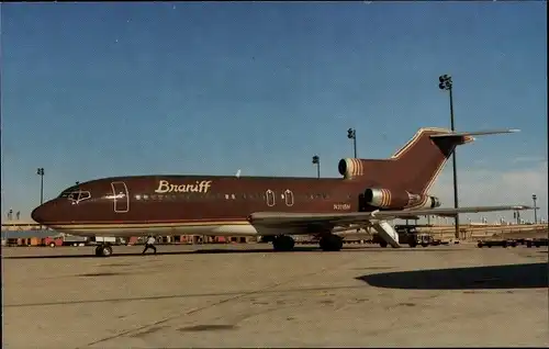 Ak Amerikanisches Passagierflugzeug, Braniff International, Boeing 727-30C