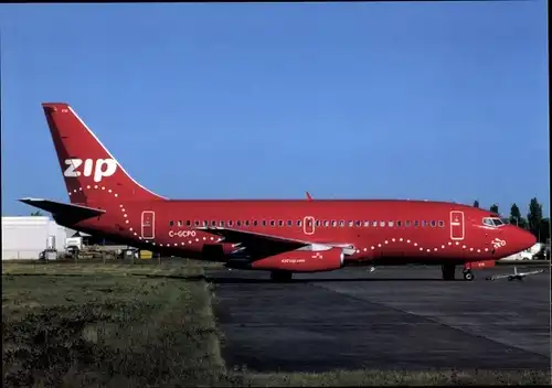 Ak Kanadisches Passagierflugzeug, Air Canada Zip, B737-200