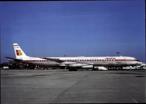 Ak Spanisches Passagierflugzeug, Iberia, DC-8-63CF