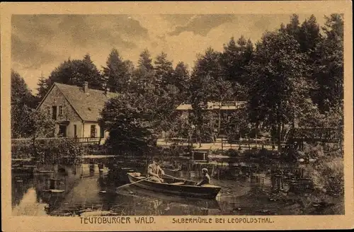 Ak Leopoldstal Horn Bad Meinberg am Teutoburger Wald, Ruderboot