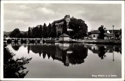 Ak Wettin Löbejün im Saalekreis, Burg Wettin