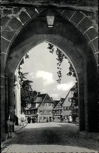 Ak Leutershausen an der Altmühl Mittelfranken, Tor, Sattlerei Gabler