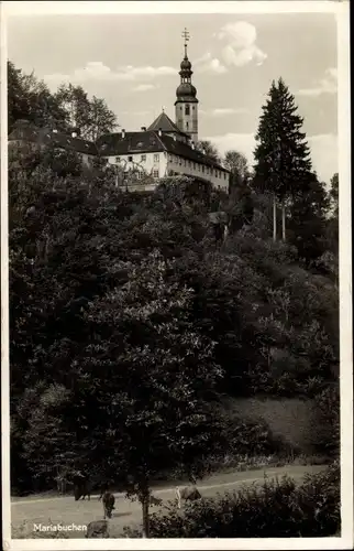 Ak Mariabuchen Lohr im Spessart Unterfranken, Wallfahrtskirche, Kloster