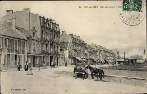 Ak Luc sur Mer Calvados, Rue du Grand Orient