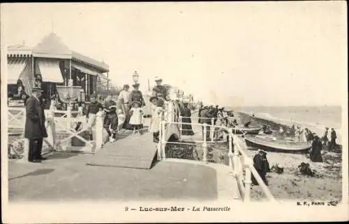 Ak Luc sur Mer Calvados, La Passerelle