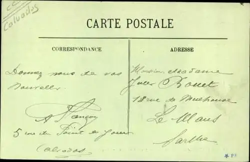 Ak Luc sur Mer Calvados, Route de Langrune vers Luc